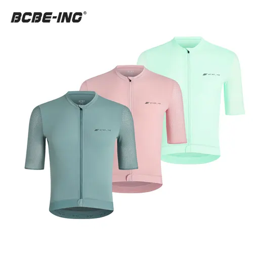 Imagen 1 del producto BCBE-ING-Camiseta de ciclismo para hombre, camiseta ajustada de verano para bicicleta, manga corta, profesional, MTB, Aero Bike Shir, ropa de ciclismo transpirable