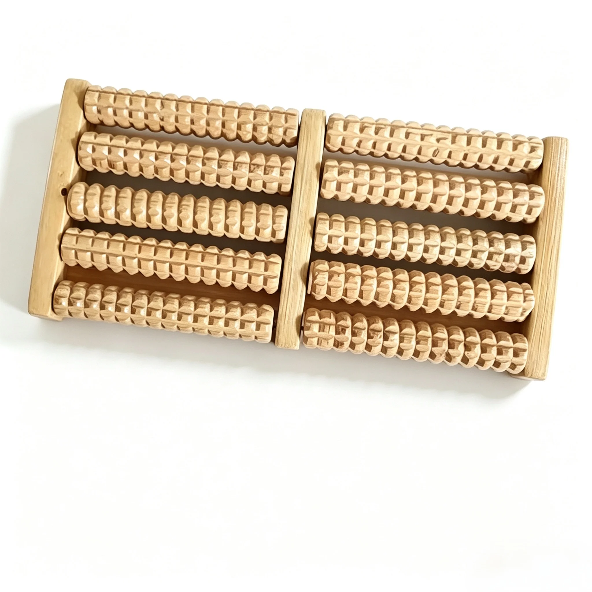 Wooden Foot Massage Roller Beech Wood Massager for Home Use Simple Foot Care Accessory for Daily Body Relax