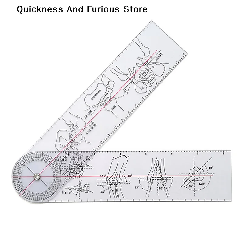 【T】1PCS Multi-Ruler Goniometer Angle 360 Degree PVC  Ruler Joint Orthopedics Measuring Tool Instruments