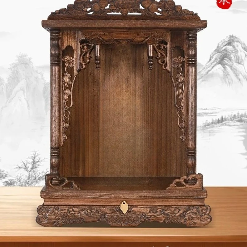 

Буддийский стол для объявлений Гуаньинь Стол для объятий хранта Настенный подвесной шкаф Шкаф Будды Бога богатства