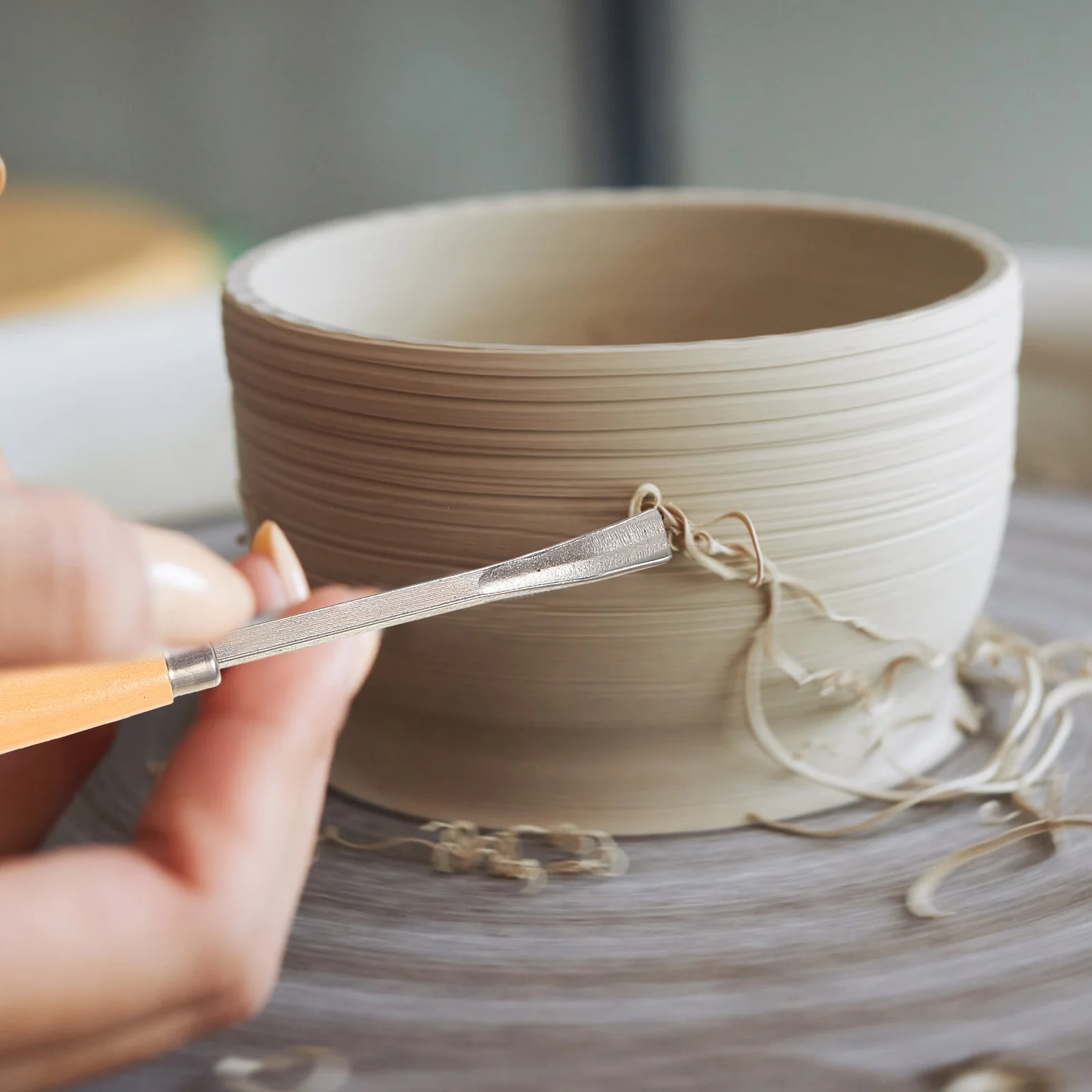 

6pcs Wood Carving Tools Set Ergonomic Handle Comfortable Grip Precision Control For Woodworking Sculpture Handicrafts Diy