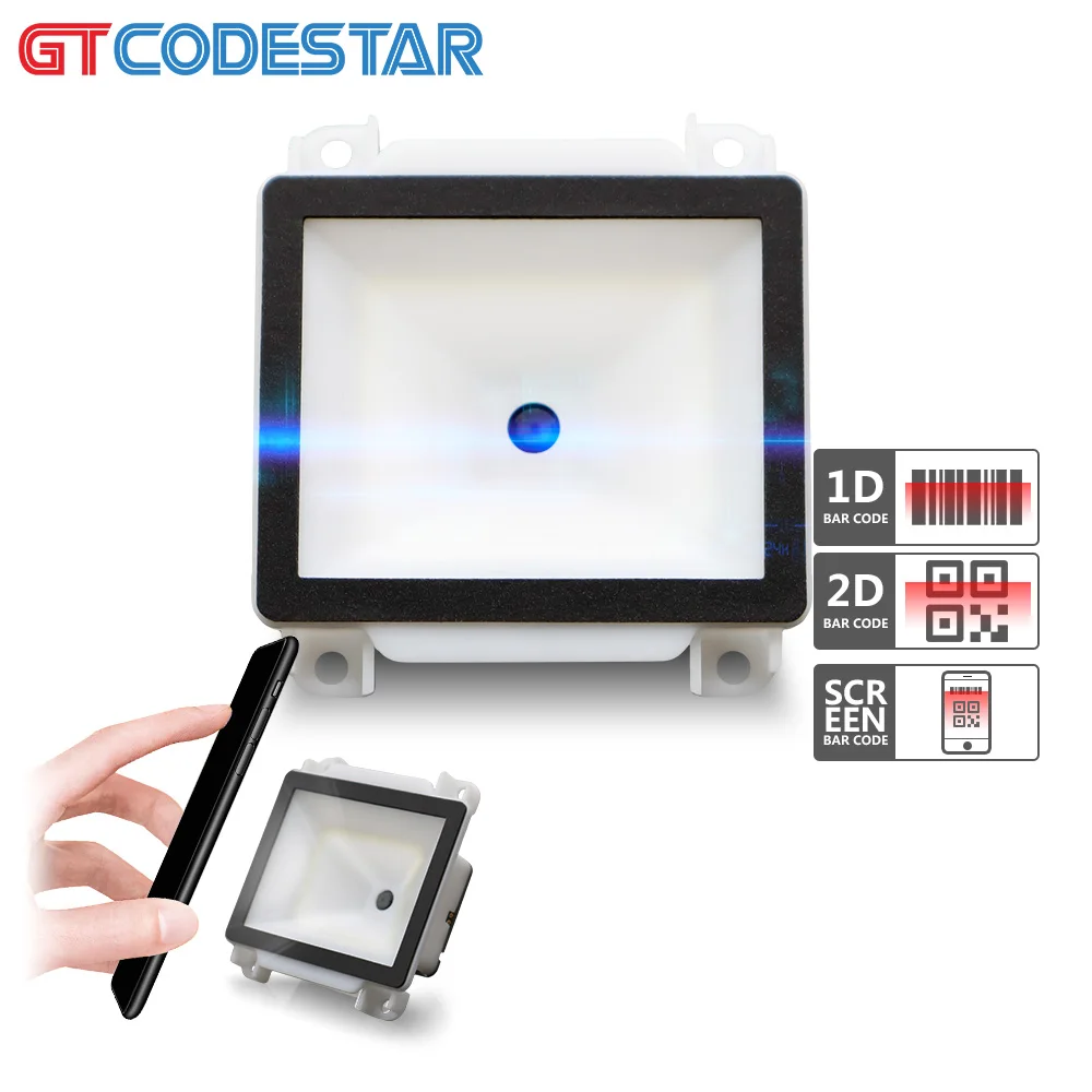GTCODESTAR USB Barcode Engine Mini Scanner Module 2D Wired Barcode Scanner Terminal QR Code Scanner Embedded Bar Code Reader