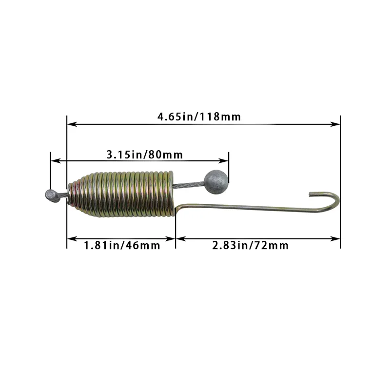 Accelerator pedal return spring add on for EZGO RXV electric 2008-up golf cart compensation return spring 3504600-JSA2C48A-000