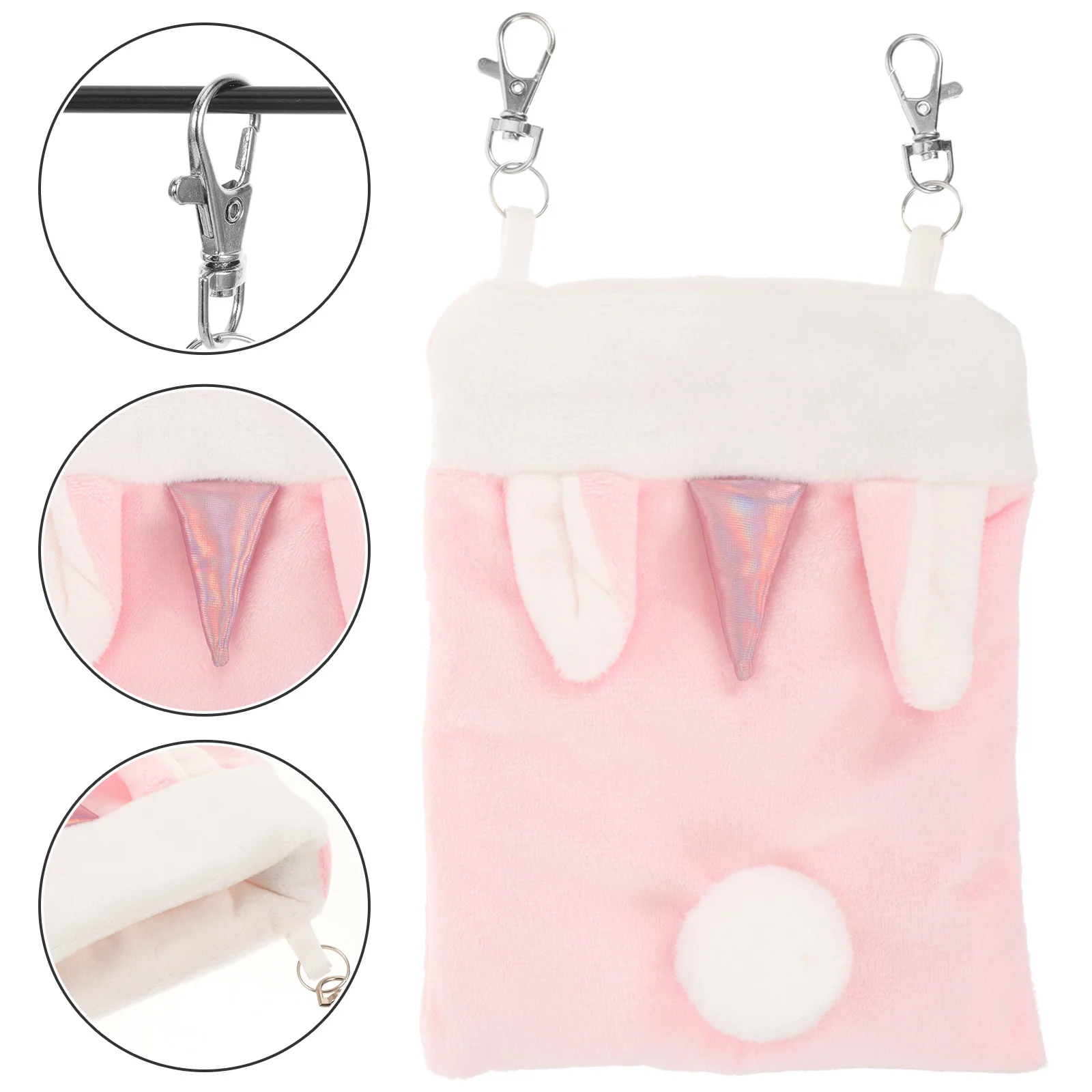 

Adorable Warm Hamster Hammock Bed Nest For Guinea Pig Ferret Rat Soft Lint Material Safe Durable Hanging Sleeping Pouch Cage