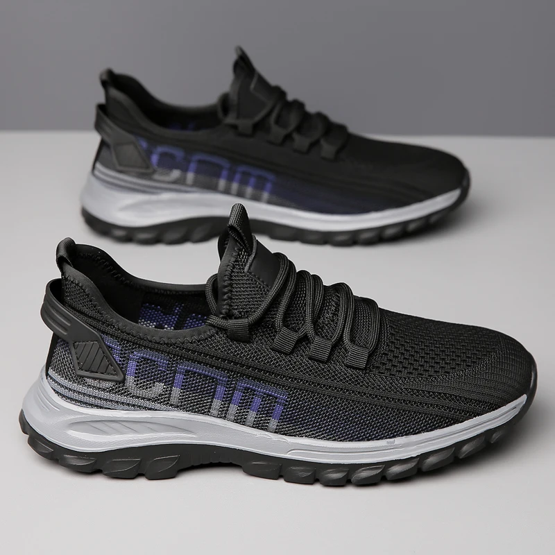 Men's shoes Summer breathable fly woven sports casual shoes Fashion versatile tide shoes Youth comfortable running shoes sneaker