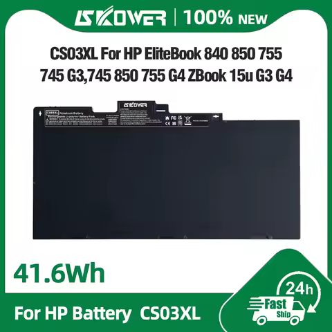 SKOWER CS03XL Laptop Battery For HP EliteBook 745 755 840 848 850 G3 G4 ZBook 15u G3 G4 fit TA03XL