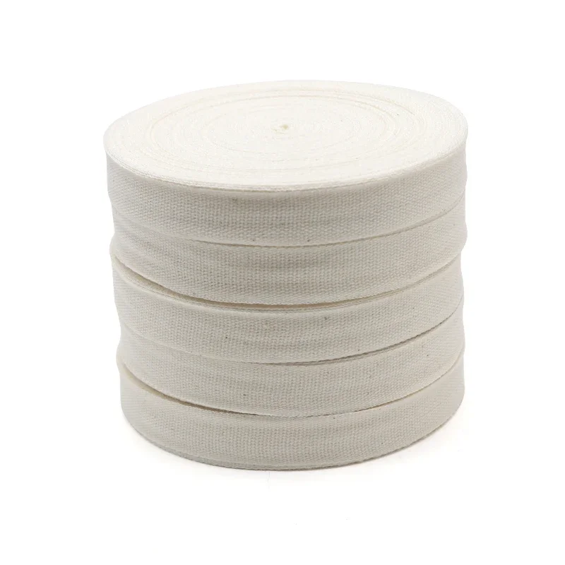 25 Meters x 1 Roll  Electrical Cotton Gauze Belt Width 15/20/25 mm White Cloth Binding Winding Belt