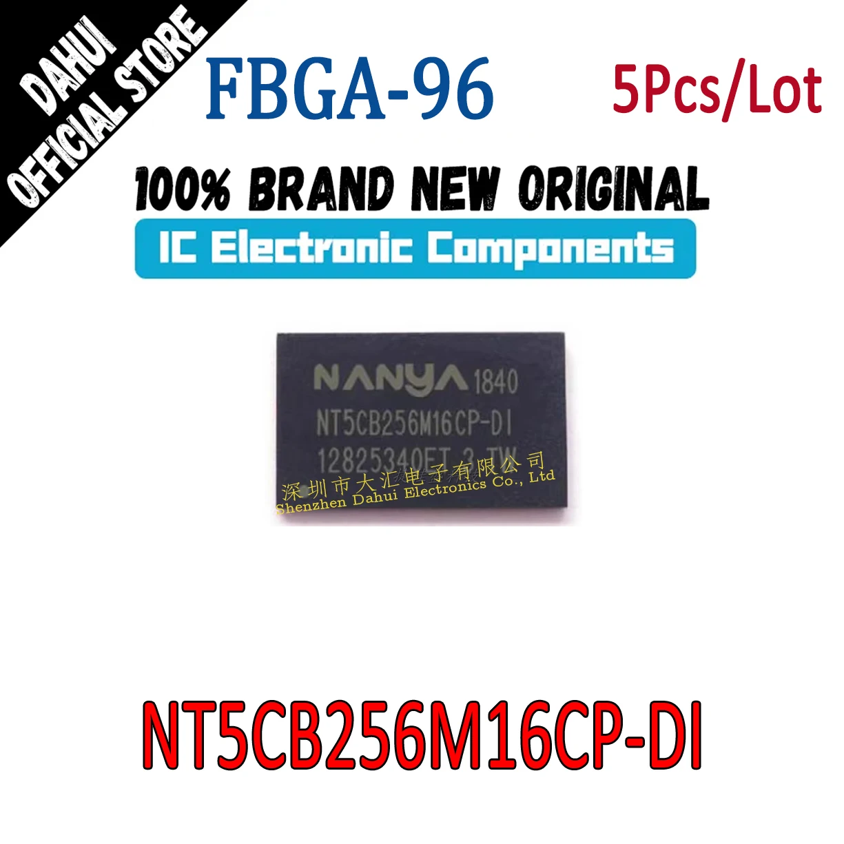 

5Pcs NT5CB256M16CP-DI FBGA-96 memory brand new original