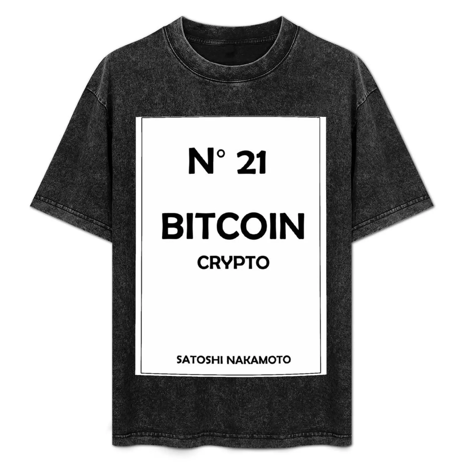 

Bitcoin Crypto No 21 Satoshi Nakamoto T Shirt T-Shirt Blouse graphic shirts oversized t shirts for men