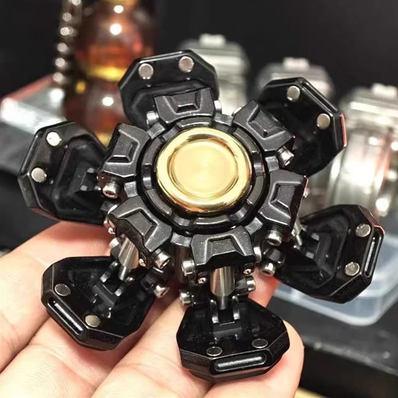 EDC Fingertip Gyro Gyro in acciaio inossidabile Giocattoli di decompressione Fidget Toys Spinner a mano Antistres Toys Edizione limitata 500 pezzi