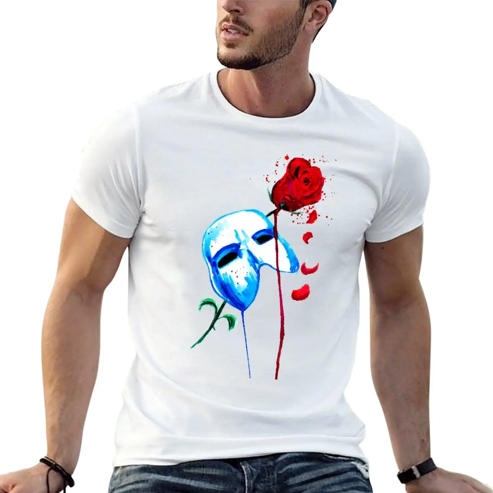 Camiseta hombre camiseta camiseta y gráfico Phantom Essential Rose