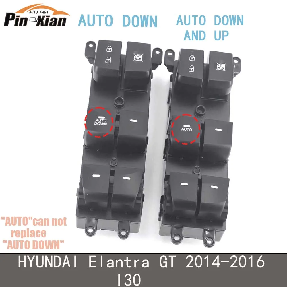 

93570-A5100 93570-A5010 Window Control Switch for HYUNDAI Elantra GT 2014 2015 2016 I30 Car Glass Lifter Controller Button
