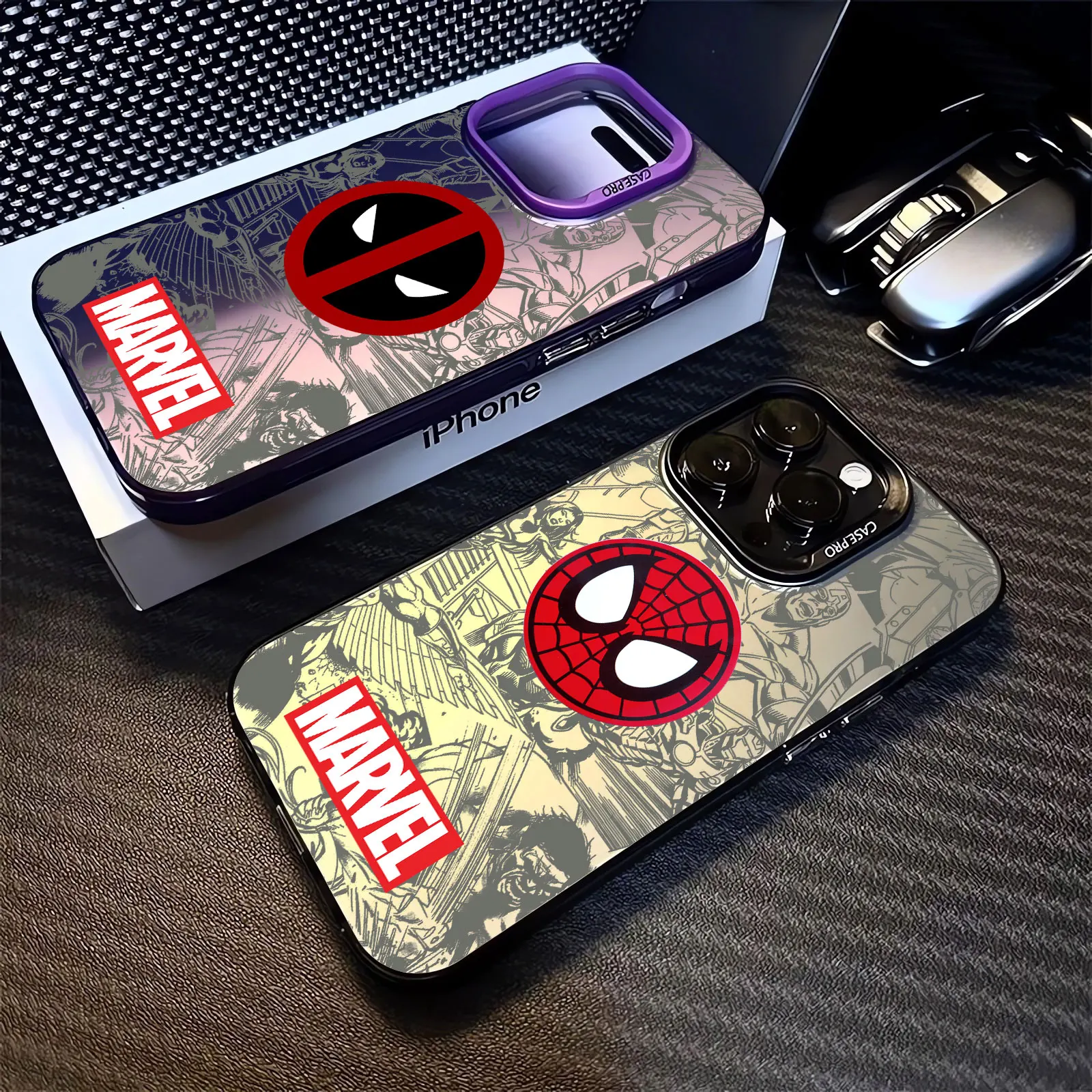 Etui na telefon Apple iPhone 14 Pro 13 XR 15 12Pro XS Max 14 Plus pokrowiec ochronny TPU fundas Marvels Comics LOGO Deadpool