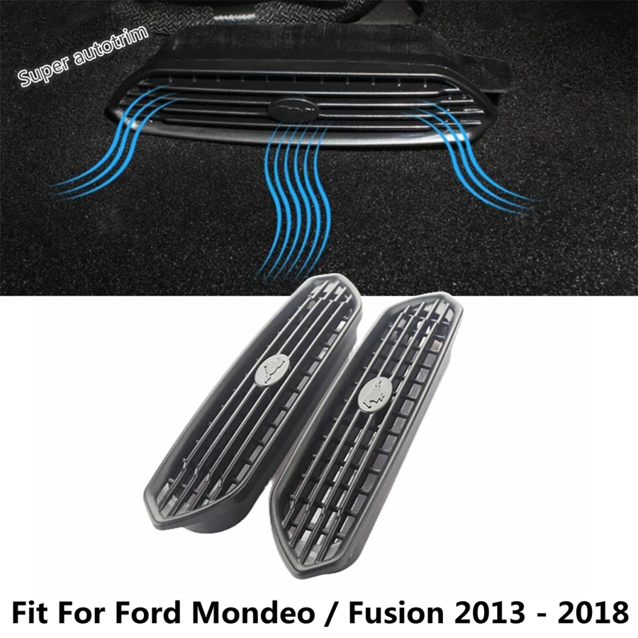 

2PCS Seat Under Floor Air AC Outlet Vent Dust Grille Net Protection Cover Trim Accessories For Ford Mondeo / Fusion 2013 - 2018