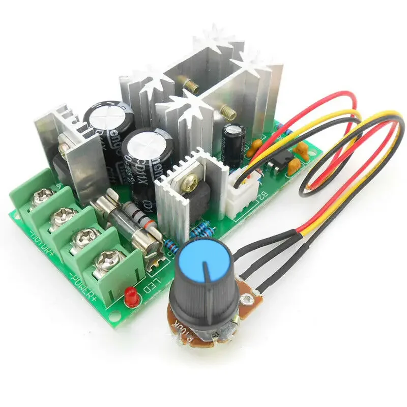 20A PWM DC Motor Speed Controller Governor DC 9V-60V Hight Power Converter Module Regulator Adjustable 12V 18V 24V 36V 48V