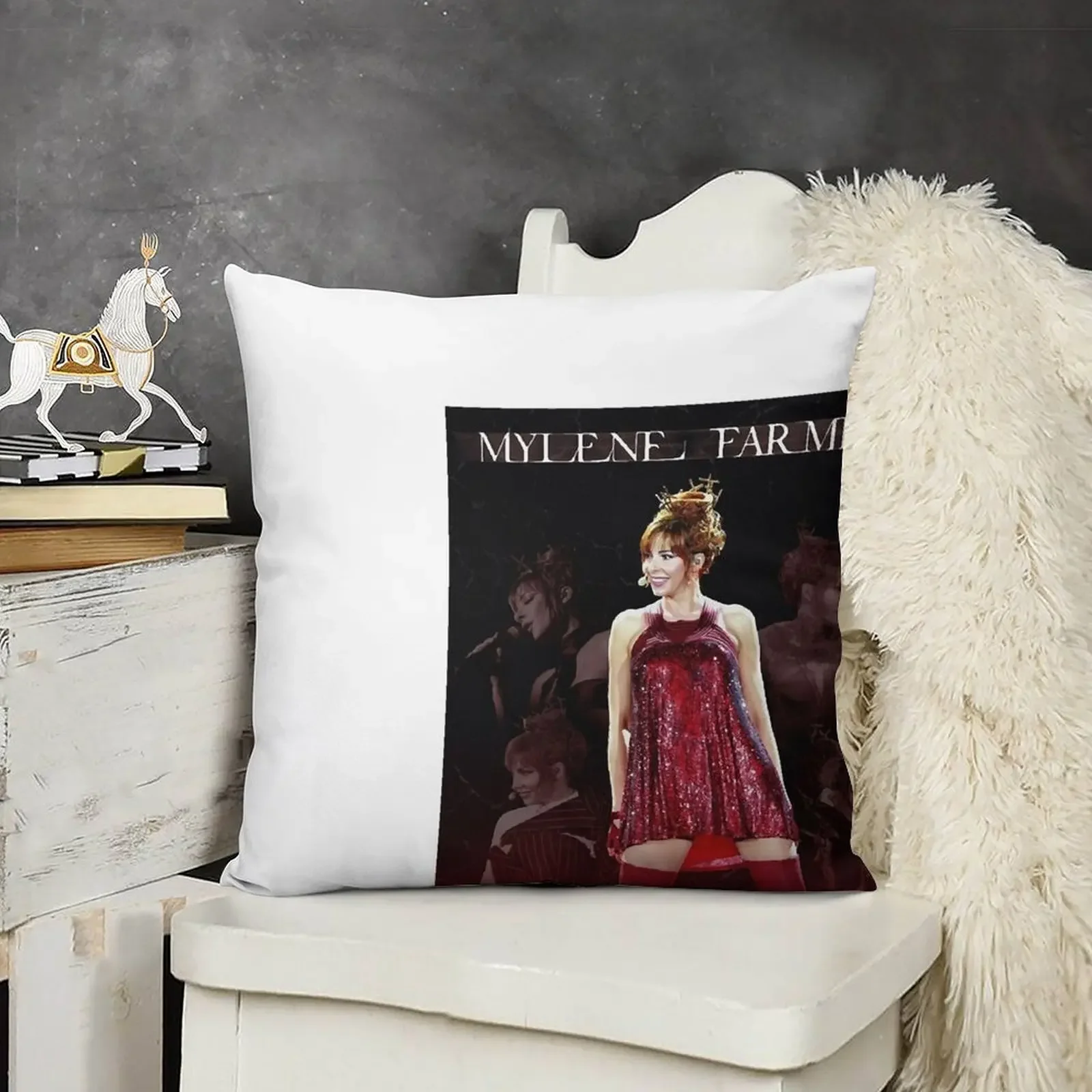 Special Present Mylène Farmer Stade De France Gifts Movie Fans Throw Pillow christmas ornaments 2025 Christmas Pillow pillow