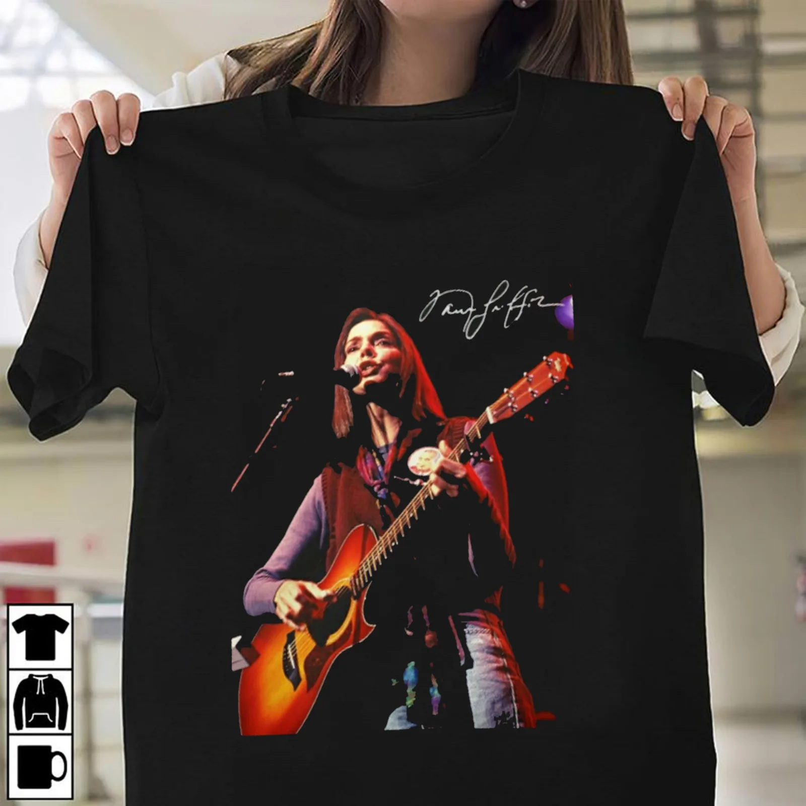 In Live Tour Signed Nanci Griffith Shirt Classic Black Unisex S-5XL NE1788