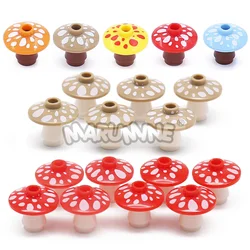 Marumine 40PCS MOC Bricks Mushroom 12992 Building Blocks Fungus 59900 4740 Plant Natural DIY Parts Pieces Accessories