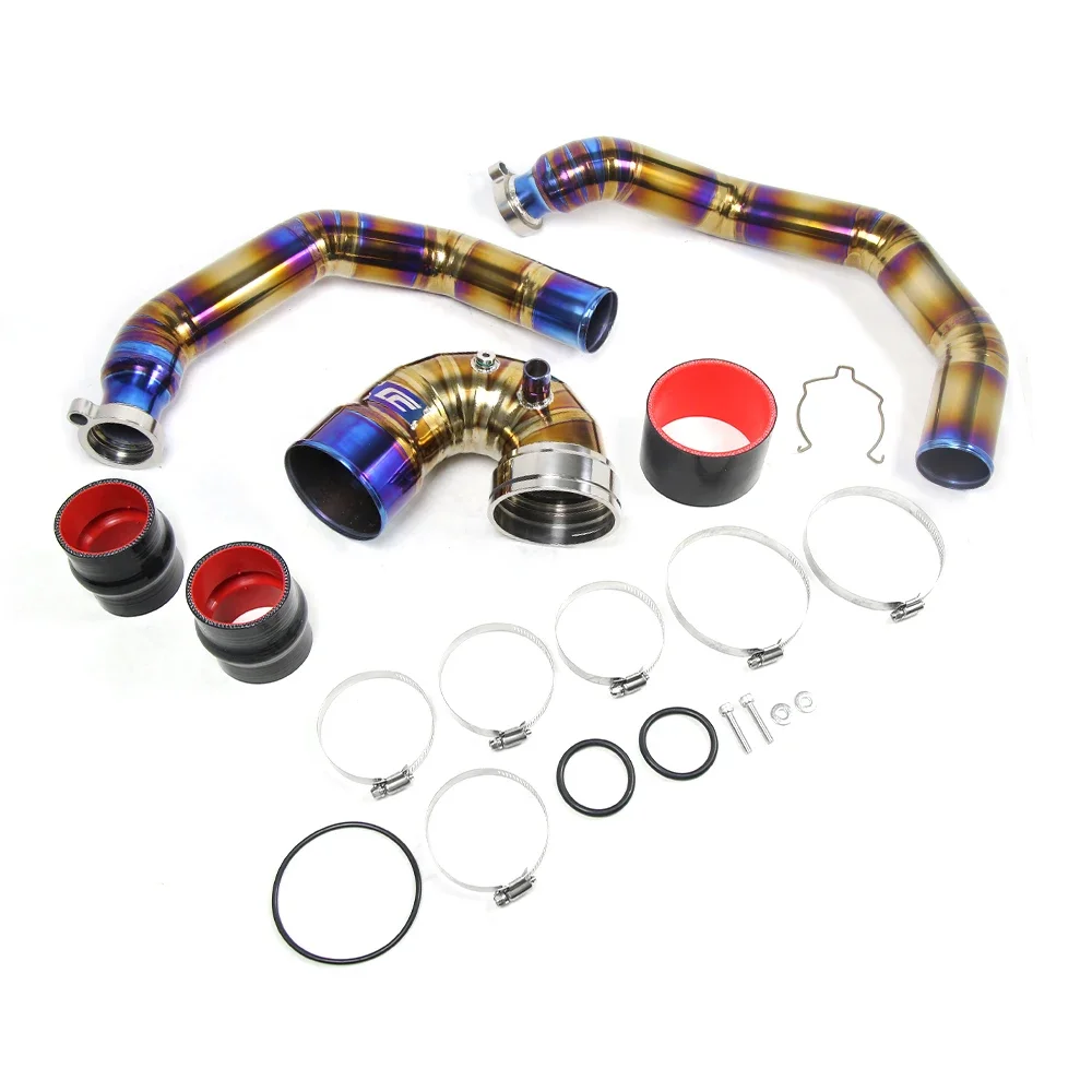 High Performance Titanium Charge Pipe Kit for B MW S55 F80 F82 F87 M2C M3 M4 Throttle Elbow Boost Exhaust Pipes Exhaust