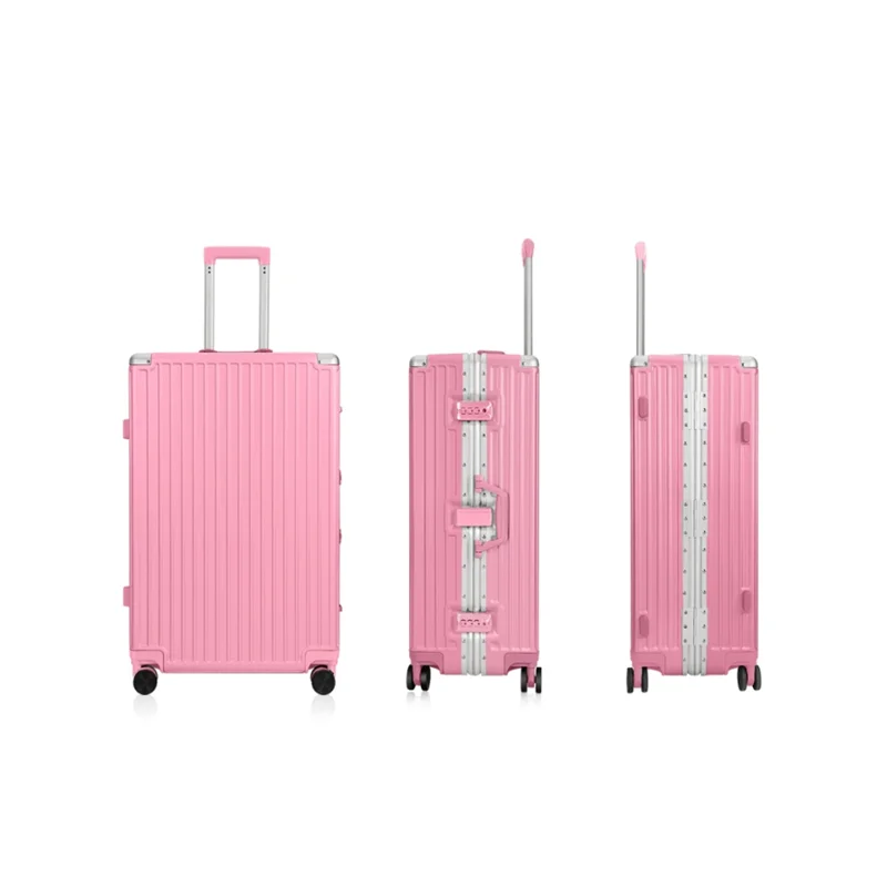 Ensemble de bagages durables pour hommes et femmes, roue tournante PC + ABS, valise de luxe, bagage à main, voyage d'embarquement, nouveau, 2024, 20, 24, 26/28