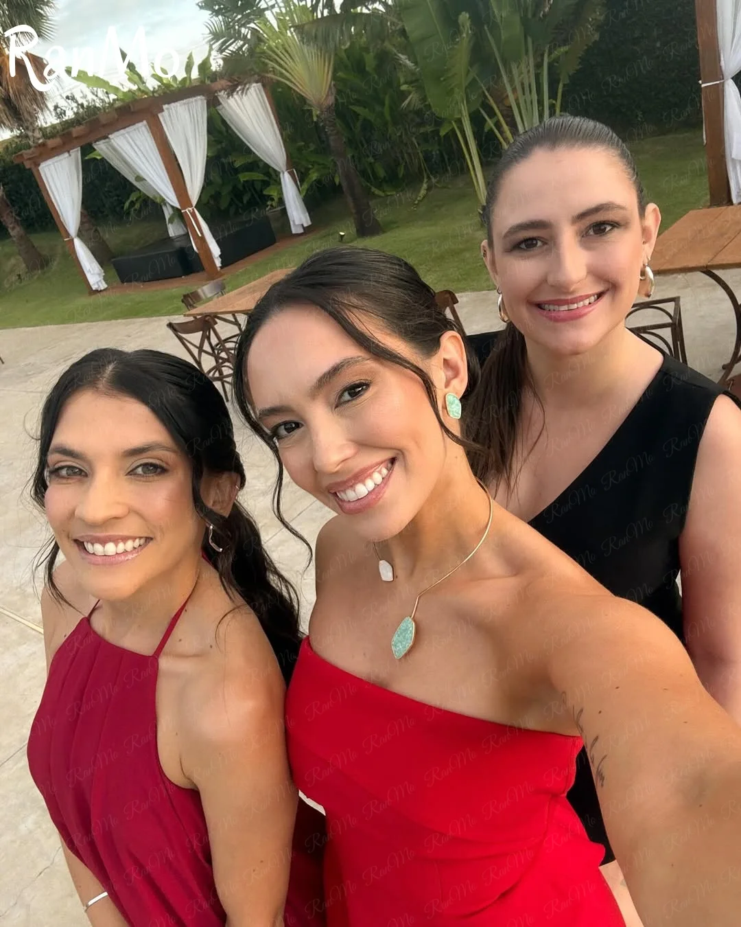 란모 2025 신상 스트랩리스 롱 레드 머메이드 드레스 우아한 공식 행사 이브닝 가운 최신 맞춤형 드레스