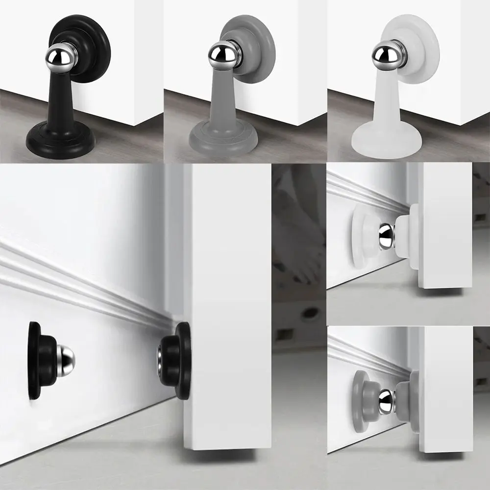 بدون ثقوب الحفر الباب سدادة قوية المغناطيسي شفط صامت شفط الباب شفط المضادة للتصادم جدار الباب تمتص المنزلية