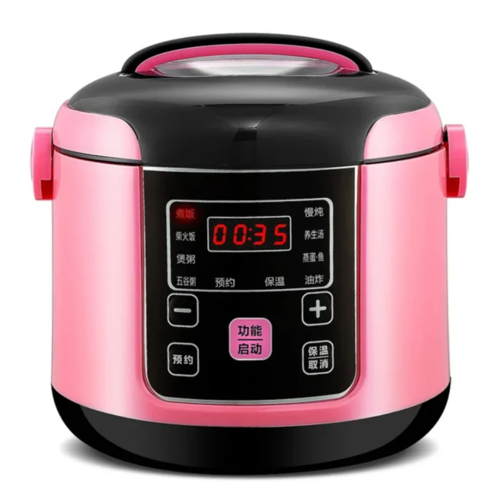 2L Smart  Rice Cooker Intelligent Automatic Kitchen Cooker Portable Preservation Rice Cooking Machin Multicooker