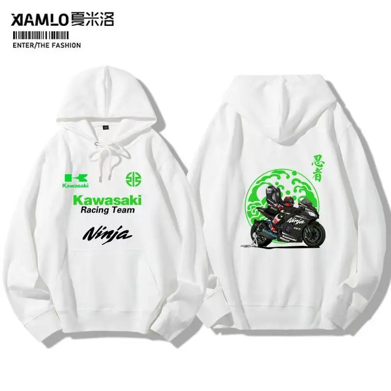 Kawasaki Kawasaki H2 Ninja Мотоциклетная модная толстовка с капюшоном для мужчин и женщин MotoGP Factory Team Racing Одежда Одежда для велоспорта