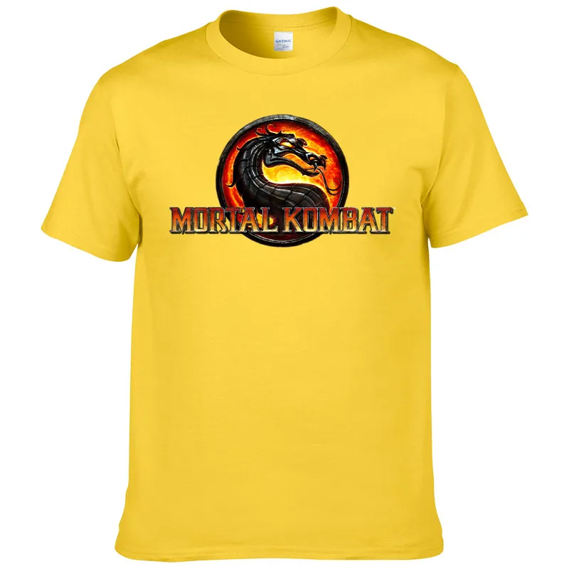 2024 New Summer Game Mortal Kombat T Shirt Men Cotton Short Sleeve Printed T-Shirt Fashion Casual Tops Cool Tees F187