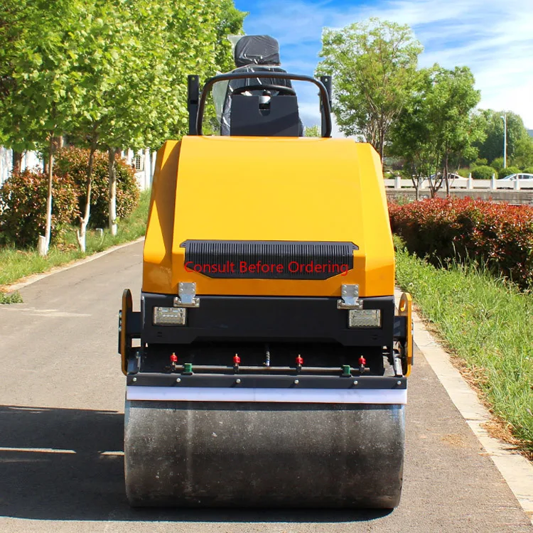 Mini Road Roller Vibrator Compactor Asphalt Roller Hand-Held Single And Double Drum Vibratory Compactor