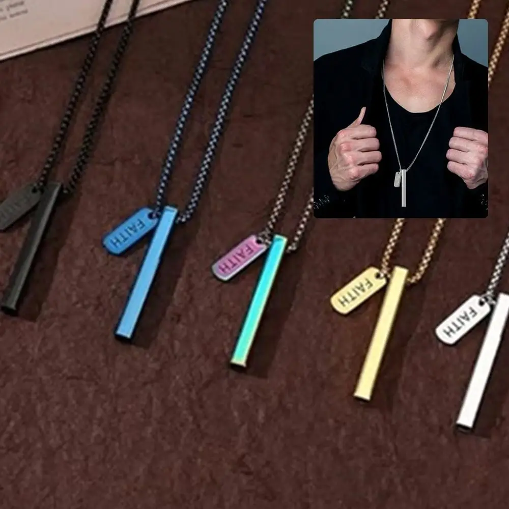 Stainless Steel Mindful Breathing Necklace for Breathing Exercises Stress Relief Mindful Anapana Breathing Necklace