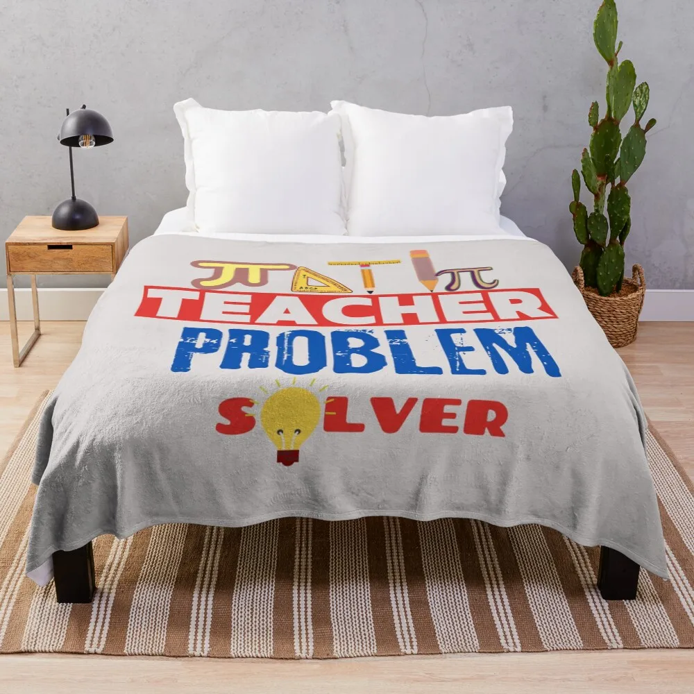 

Problem Solver Math Teacher Throw Blanket Air Conditioner Soft Blanket for Office Home