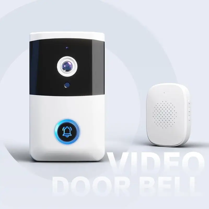 

Wireless Smart Doorbell Security Camera Audio & Speaker Night Vision HD Smart Home Video Doorbell Alarm Security WiFi Intercom