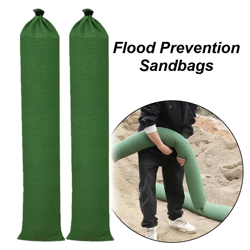 2X Empty Flood Prevention Sandbags Reusable Thickened Flood Water Barriers Garage Stairs Front Door Flood Control Sandbag