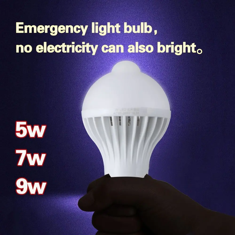 5W/7W/9W High Sensitivity Energy-saving White PIR Infrared Motion Smart Bulb Sound Sensor LED Light