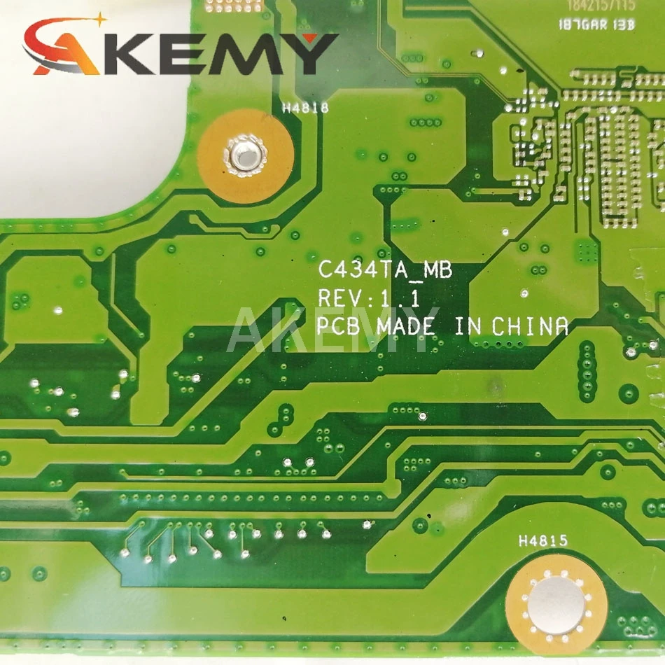 For ASUS HighPerformance Mainboard C434TA Laptop Motherboard C434 C434T CPU M3 M5 M7 4GB 8GB RAM 100% Tested