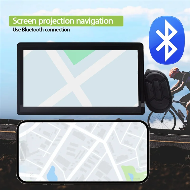 

XSXS-H8 Electric Bicycle LCD Display+Controller Screen Projection Navigation Digital Stopwatch Speedometer For Ebike Meter 6PIN