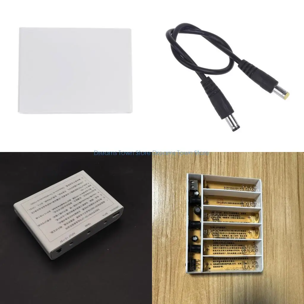 

HX6A DIY 18650 Battery USB 5V 9V 12V Output UPS Boxs for Routers Phone LED