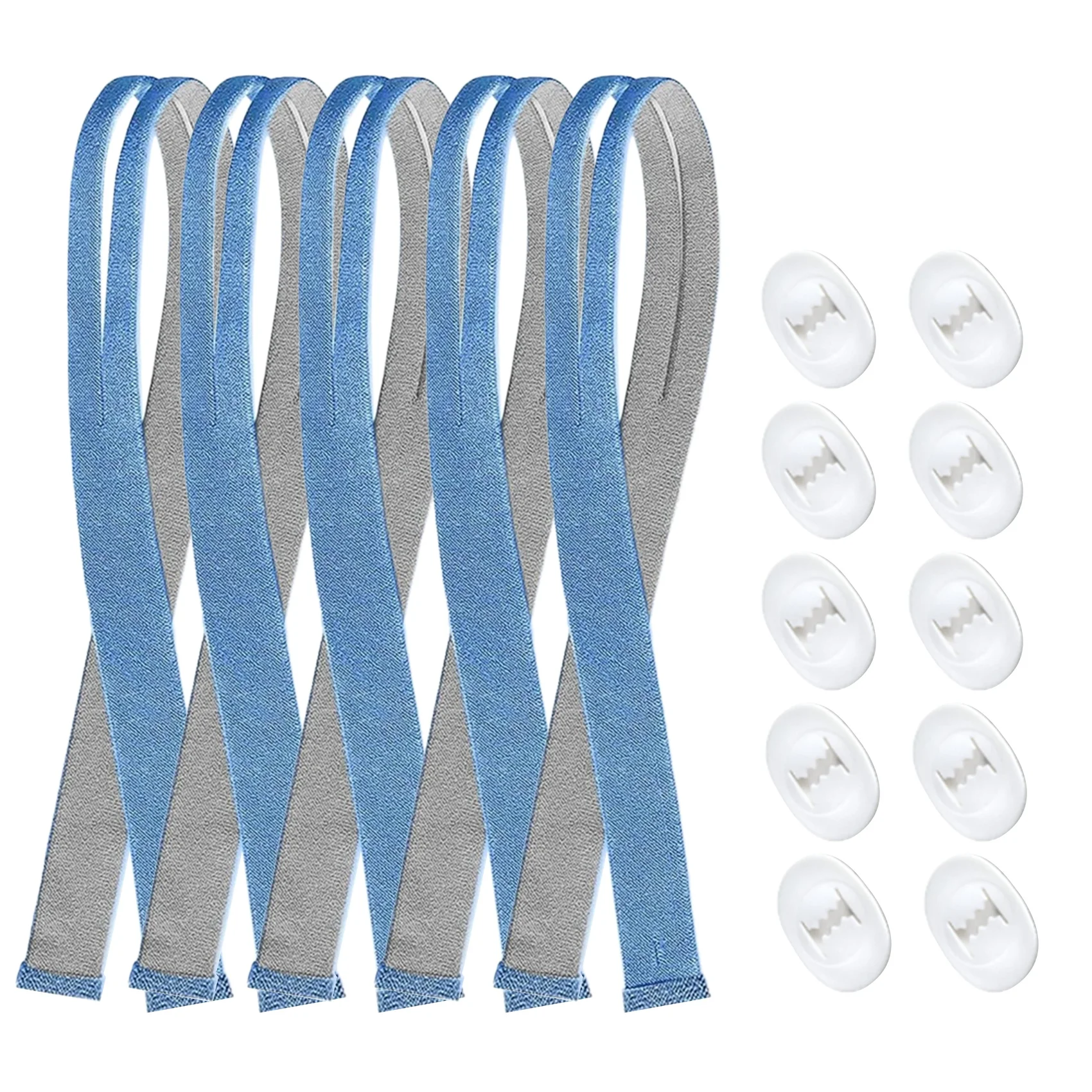 

ABBN-5 шт. головной убор для Resmed Airfit P10, подушка для носа, маска, ремни в комплекте, 10 шт., регулировочные зажимы, 1 комплект