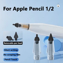 Pencil Tip for Apple Pencil Pro/3/2/1 Generation Anti-wear Fine Point Spare Nib Replacement Penpoint for IPAD Touch Pencil Tip