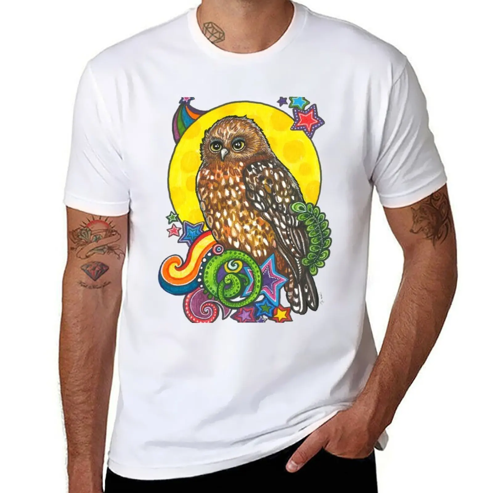 

Radiant Ruru T-Shirt t shirts for man cotton soft graphic t shirts for man T-Shirt