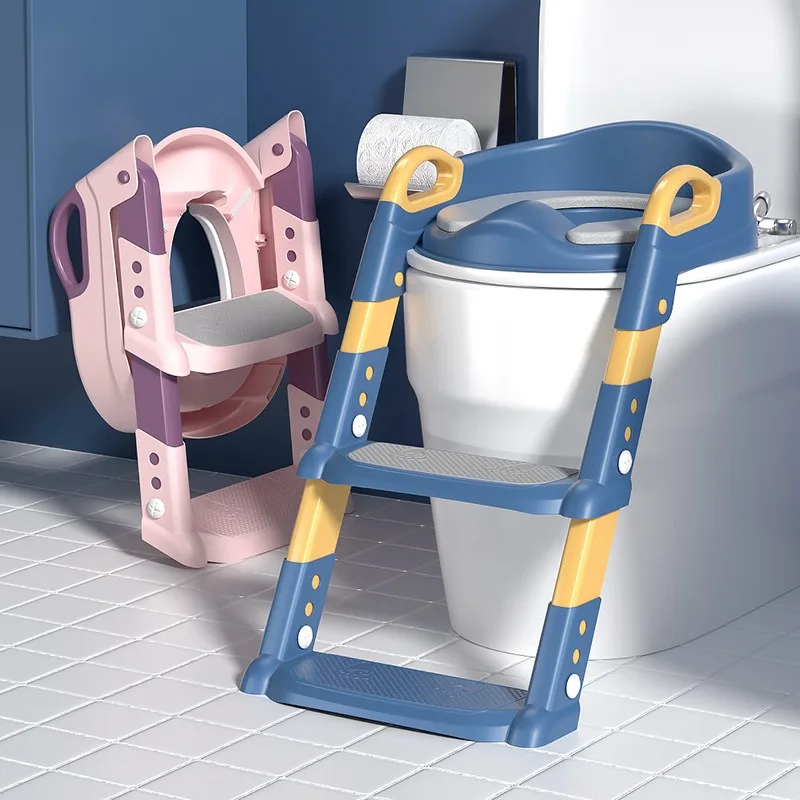 Boy Girl Baby Toilet Training Potty Ladder for Kids New Stepped Children's Toilet Foldable Foot Stool Multi-functional Toilet