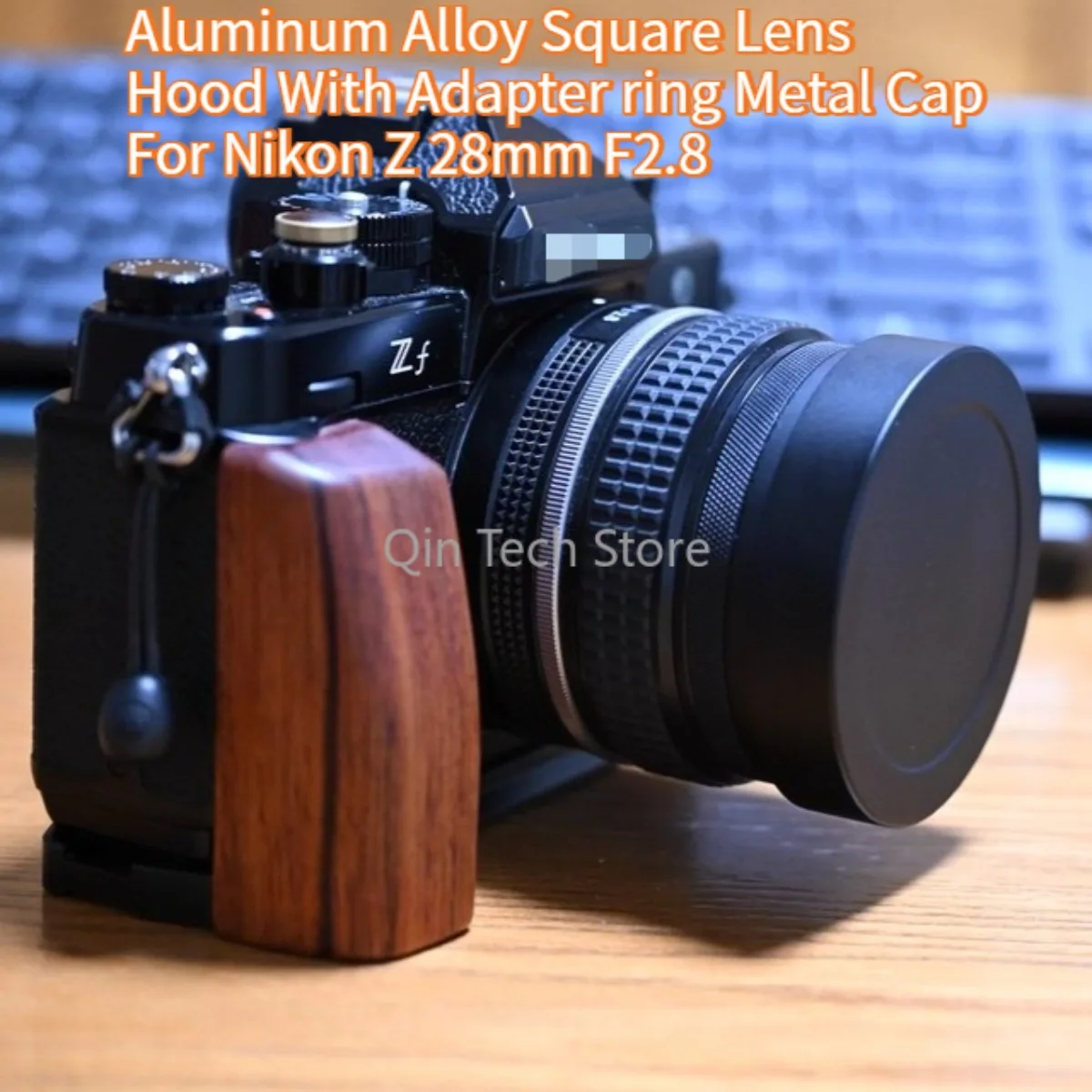

Квадратная бленда из алюминиевого сплава с переходным кольцом, металлическая крышка для Nikon Z 28 мм F2.8/Z28 F2.8 SE Z7II Z6II Z5 ZFC ZF Z50 Z7 Z8