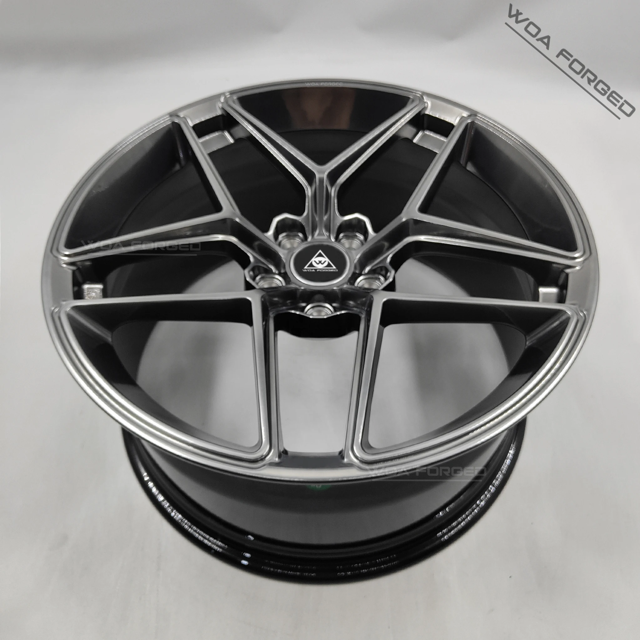 حار بيع مخصص مزورة 18-26 بوصة عجلات سيارة سبيكة عالية الجودة FF11 خمسة تكلم عجلات رياضية 5x108 5x120 عجلات حافة الألومنيوم