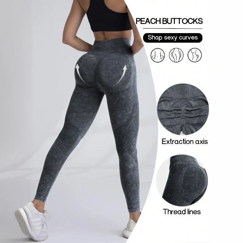 

Women Matte Finish Leggings Seamless Fitness Leggings High Waist Hip Liftting Slim Elastic Tights Gym Running Fashion Yoga Pants