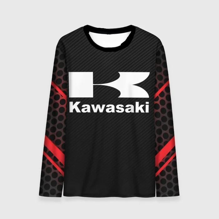 

New Kawasaki Racing Long Sleeve, Kawasaki 3D Cycling Top, Quick Drying, Breathable Quick Drying Cycling