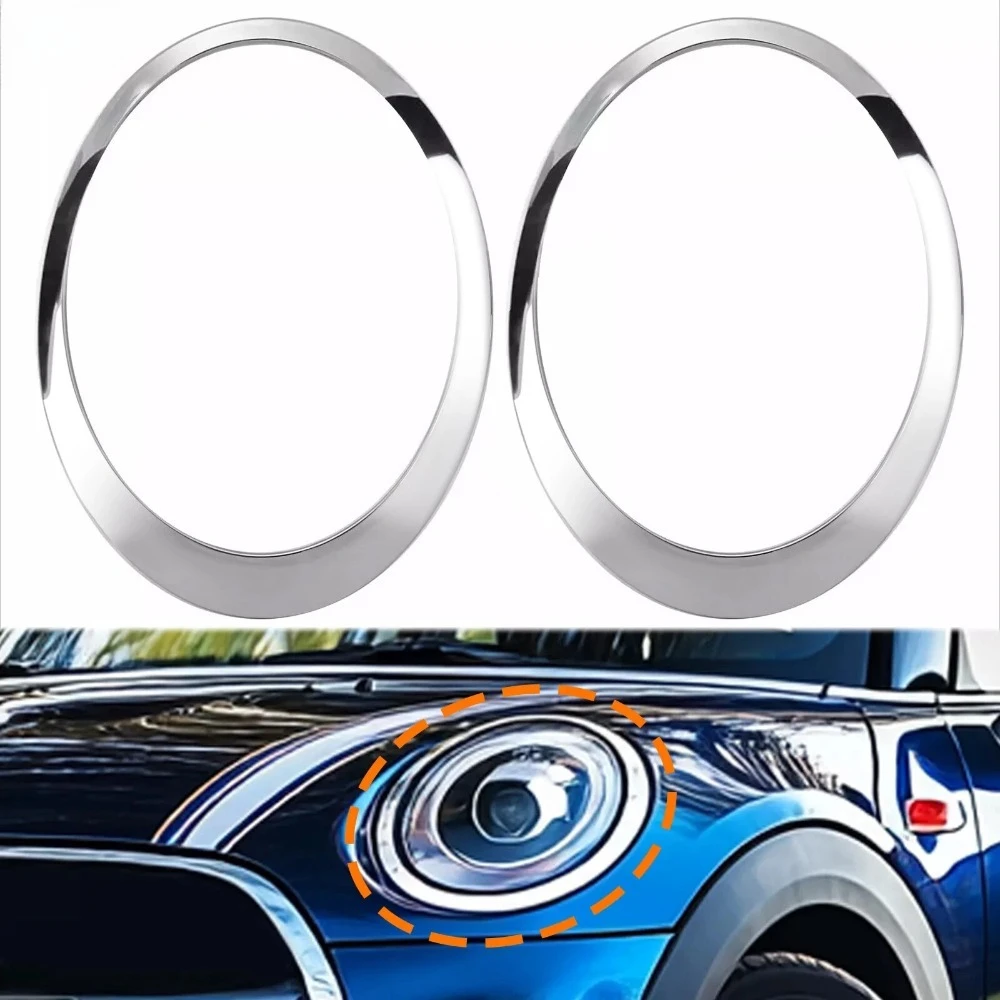 

For 2007-2015 R55 R56 R57 R58 R59 Mini Cooper Clubman Hatchback Roadster Headlight Trim Ring Bezel Cover 51137149905 51137149906
