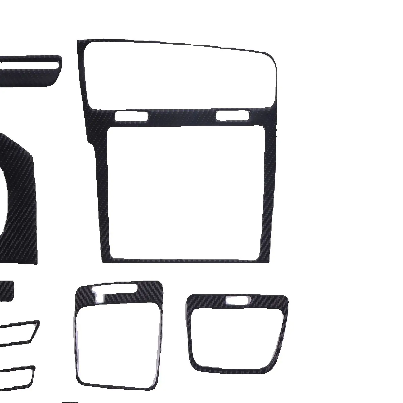 

15Pcs Carbon Fiber Interior Dashboard Trim FOR Volkswagen Golf 7 GTI MK7 2014-2019