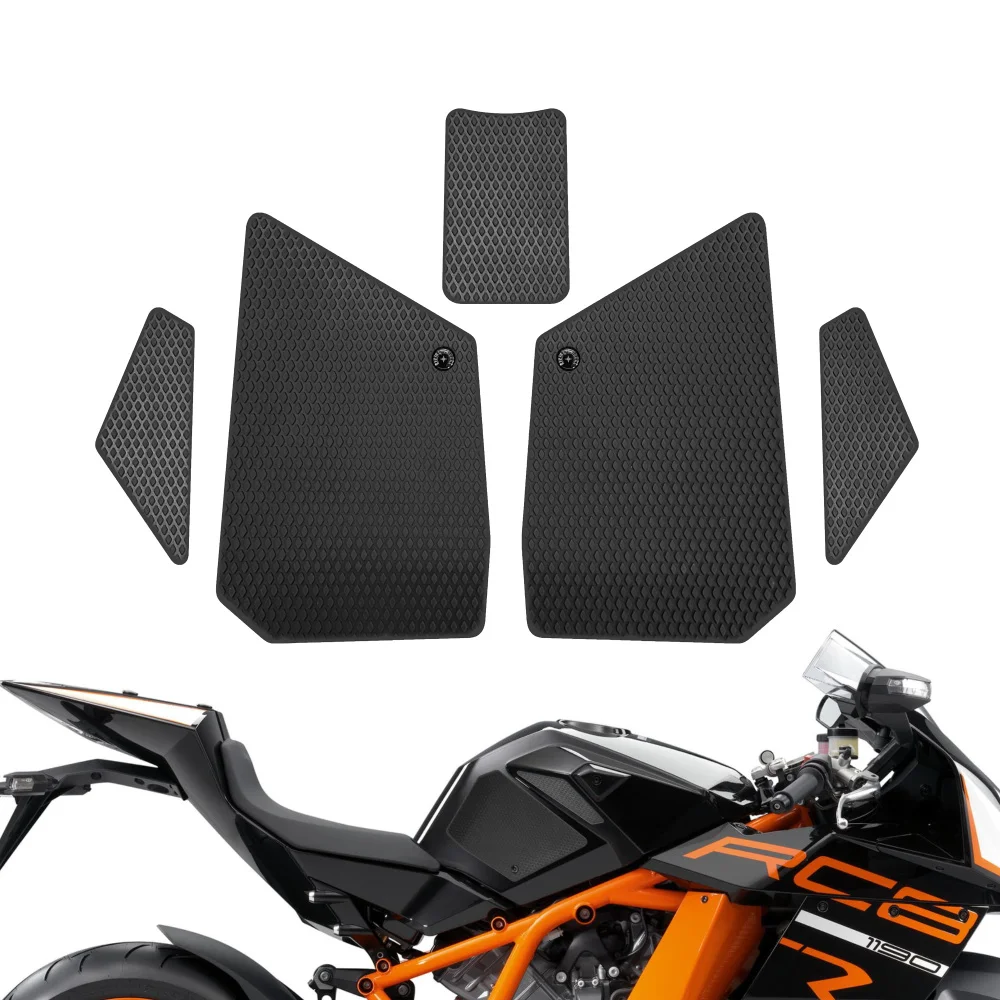 For KTM 1190 RC8 2008 to 2013 RC8R 2010 to 2015 Motorcycle Tank Traction Pad Anti Slip Sticker Gas Knee Grip Protector