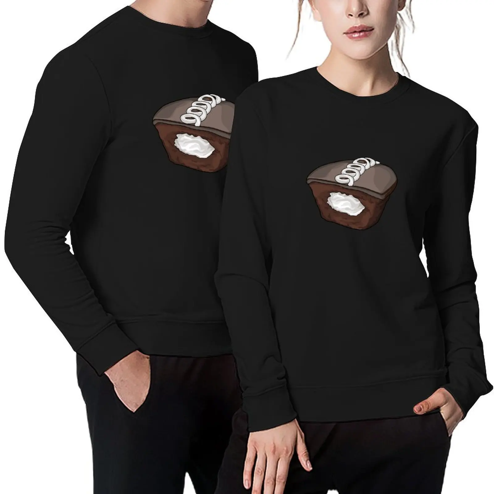 

Chocolate Cupcake Sticker Hostess Chocolate Cupcake Foodie Gift Pullover men's sweat-shirt set fashion men men's sweatshirt